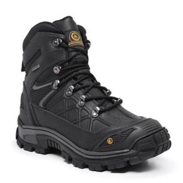 Imagem de Bota Coturno Masculino Adventure Resistênte Couro Legítimo Caminhadas e Trilhas-Masculino