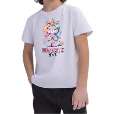 Imagem de Camiseta Infantil Namaste Unicornio - Alearts, 16