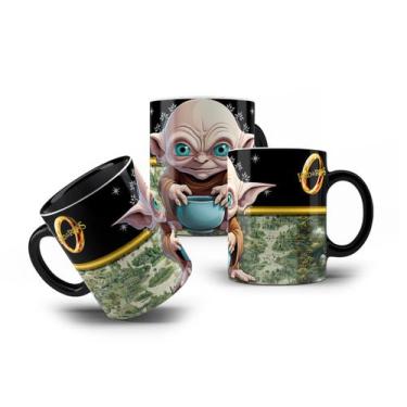 Imagem de Caneca Porcelana O Senhor dos Anéis Smeagol Gollum Coleção - VilelaGG