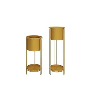 Imagem de Suporte para Flores Sala de estar piso planta stands nordic luz luxo ferro planta prateleiras simples tv gabinete sofá prateleira lateral interior vaso prateleira Prateleira para Plantas(Gold)