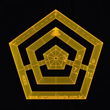 Imagem de Régua Para Patchwork Pentagono 11cm