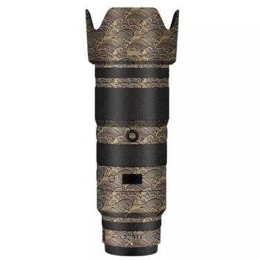 Imagem de 70-200 2.8 Película protetora para lente de câmera película protetora decalque adesivo antiarranhões acessórios para Nikon Z 70-200mm F2.8 VR S (ouro wave)