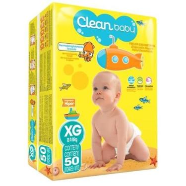 Imagem de Fralda Descartavel Xg Com 50Un Clean Baby