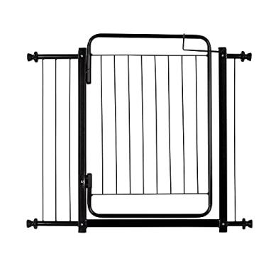 Imagem de Portão Grade de Proteção Tamanho Ajustável de 89 até 94 cm Segurança Cachorro Pets Bebe Crianças Porta Vãos - Acompanha Extensores