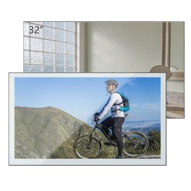 Imagem de Soulaca Tela Espelhada Led 4K De 32" À Prova D'Água Para Banheiro, Sistema Inteligente Goo-Gle, Wi-Fi, Bluetooth, Controle Voz, Atsc Dtv, Publicidade Em Hotéis E Ambientes Internos, Android