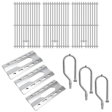 Imagem de Adviace Peças de reposição para churrasqueira Kirkland 720-0011 720-0108, grelhas e queimadores e placas térmicas para churrasqueira a gás Costco Kirkland Signature 720-0011-LP