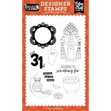 Imagem de Echo Park Paper Ghosts and Goblins: Brewing Up Something Fun Stamp Set, Multi