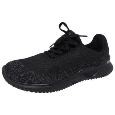 Imagem de Tenis Feminino Esportivo Corrida Moderno Conforto Actvitta, Preto, Gra