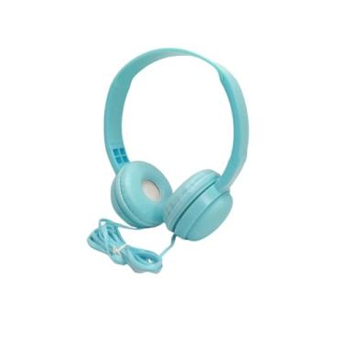 Imagem de Fone de Ouvido Headphone Com Fio Estéreo COLOR Som de Qualidade, KA-868 (Azul)