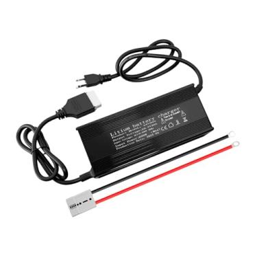 Imagem de Carregador de bateria de lítio 24V 20A 29,2V LiFePO4 carregador de bateria, com conector Anderson indicador LED, proteções de segurança integradas, suporta carregamento de 0V, especial para bateria