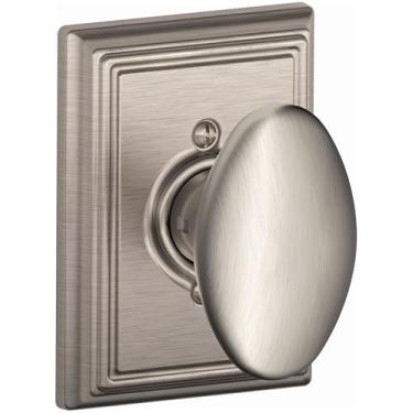 Imagem de SCHLAGE F170 Siena com acabamento em níquel acetinado Addison Rose Half Dummy