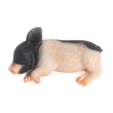 Imagem de WeiLaiKeQi Adesivo de geladeira de porquinho, enfeite de geladeira fofo, colecionável, decoração faça você mesmo, lembrete de quadro branco para porta de, Cabeça Preta, Costas, Bunda, 6.5 Cm X 4.1 Cm