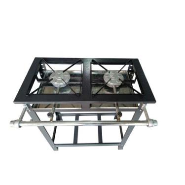 Imagem de Fogão Industrial Caulim 2 Bocas Alta Pressão 30x30 Kitchen Gourmet Pri