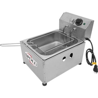 Imagem de Fritadeira Elétrica 1 Cuba 6 Litros 127v Spolu SPL-572, 110V