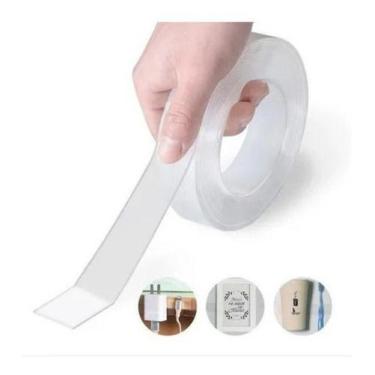 Imagem de Super Fita Mágica Nano Adesiva Dupla Face Cola Quadro Tapete - Home Go