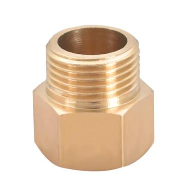 Imagem de 1/8" 1/4" 3/8" 1/2" 3/4" 1" BSP Rosca Fêmea Macho Latão Cotovelo Tampa de Extremidade Plug Niple Tee Encaixe de Tubo Acoplador Conector Adaptador, Fêmea para Macho, 1/4"