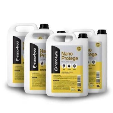 Imagem de KIT Nano Protege Impermeabilizante Para Muros e Fachadas 5L Nano4you CONSTRUCTION 4 Unidades