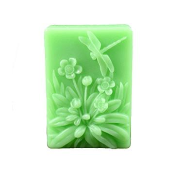 Imagem de Forma de sabonete de silicone floral libélula S515 Longzang 3D molde artesanal feito à mão
