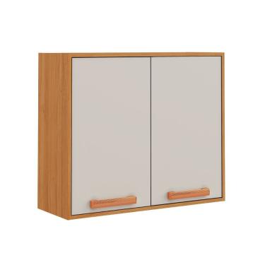 Imagem de Armario Itatiaia Napoles 2 Portas 80cm Cinamomo Off White