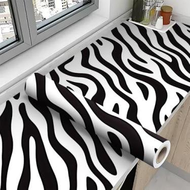 Imagem de NYZE Papel de parede vintage descasque e cole papel de parede autoadesivo moderno papel de parede removível para decoração de armário de quarto 39,3L x 16W