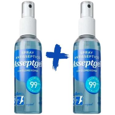Imagem de Álcool Spray Antisséptico Original 120ML com Clorexidina Asseptgel Pro