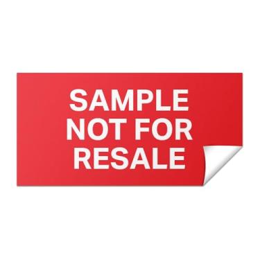 Imagem de 5 x 2,5 cm - Amostra não é para etiquetas de revenda (vermelho/branco, 600 etiquetas) não é para adesivos de revenda - inventário, varejo, produtos de amostra ou produtos de exibição