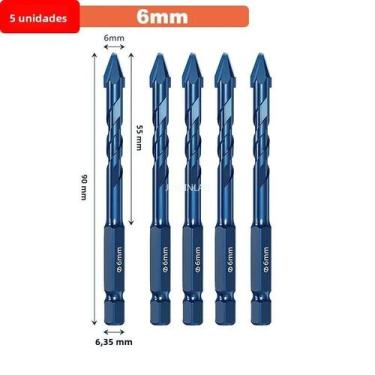 Imagem de Broca Excêntrica de Alta Dureza para Telha, Vidro e Cerâmica - 6/8/10/