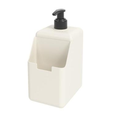 Imagem de Dispenser Porta Detergente e Esponja Single 500ml Bege - BRINOX