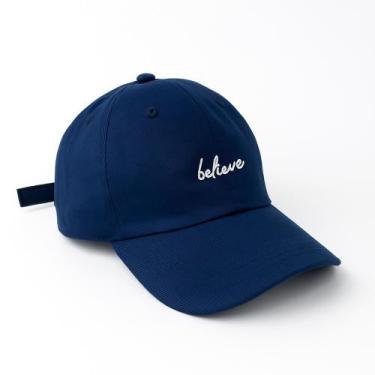 Imagem de Boné Beisebol Unissex Masculino Feminino Belive Aba Curva Verão Praia 