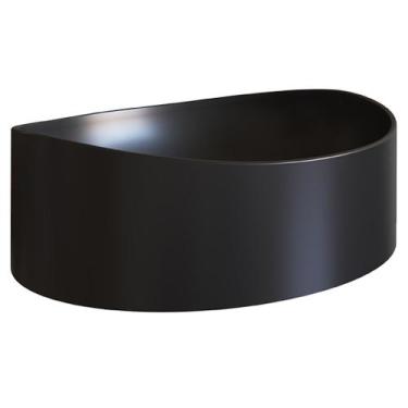 Imagem de Cuba De Apoio Para Banheiro Em Marmore Sintetico 941012 Preto PP - Pla