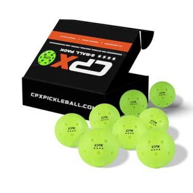 Imagem de CPX 8-Pack Pickleball para ambientes externos – ao ar livre, sem costura e longa duração – Ótimo para iniciantes, profissionais e clubes