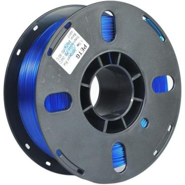 Imagem de Filamento de impressora 3D RANKI PETG 1,75 mm 1 kg bobina azul