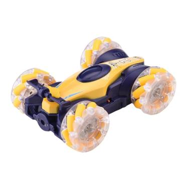 Imagem de SPYMINNPOO Carro RC de Dublês Com Controle de Gestos e Função de Pulverização, 360 ° Gotas de Luzes LED e Brinquedos de Corrida de Desvio de 2,4g para Crianças e Adultos (Azul escuro)