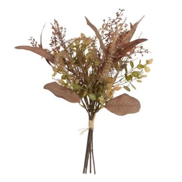 Imagem de Flor Artificial 44cm Ramalhete Buque Simulação Planta Neutro Mix De Flores Eucalipto (B Grass 46cm)