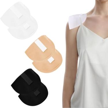 Imagem de 3 pares de ombreiras embutidas de espuma de 1,5 cm espessamento preto/branco/bege