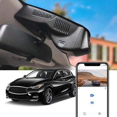 Imagem de Fitcamx Câmera veicular 4K compatível com Infiniti QX30 2017 2018 2019 Luxury Premium Sport Pure Essential (HD2-6030), estilo OEM, vídeo UHD 2160P, Wi-Fi e aplicativo, gravação em loop, sensor G, plug