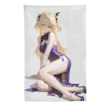 Imagem de LIEGBMEU Sexy Bikini Hot Anime Girl Tapeçaria 152.4 cm x 228.6 cm Interior Exterior Wall Quilt Art Decoração de Tapeçaria Caprichosa, AF112