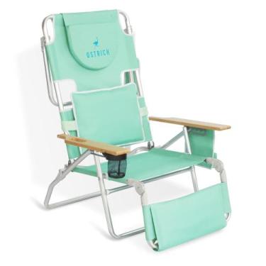 Imagem de Cadeira de praia Ostrich Deluxe 3 em 1 com abertura facial para adulto