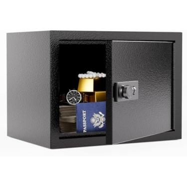 Imagem de Grimtron Cofre pequeno - Mini caixa de dinheiro com cadeado de combinação para crianças, caixa de remédios para avó, telefone e cofre PSP para melhorar o autocontrole