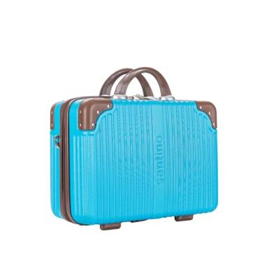 Imagem de Frasqueira Necessarie de Viagens Palazzio Tamanho Único de mão ABS Rígida Fechamento em Ziper com Organizador Interno, Azul, Santino - PLF191U