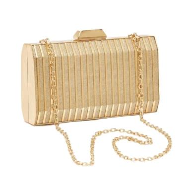 Imagem de ALWY Bolsa Clutch Feminina Brilho Festa Luxuosa Pequena (Dourado)