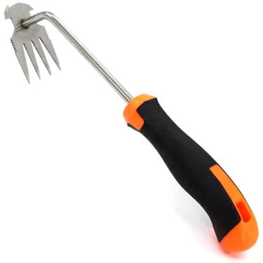 Imagem de Ferramenta extrator de ervas daninhas, 2025 nova ferramenta extrator de ervas daninhas portátil de jardim, ferramenta de desenraizamento de artefatos de remoção de ervas daninhas, 4 dentes, ferramenta