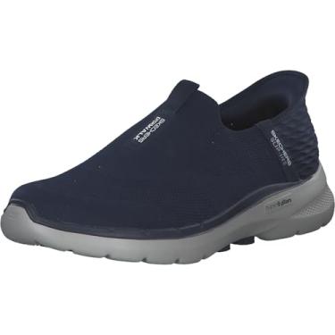 Imagem de Skechers Tênis masculino Gowalk 6 Slip ins Athletic Slip-On | Tênis casual com espuma viscoelástica, Azul marino, 45