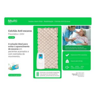 Imagem de Colchão Pneumatico Eletrico Caixa De Ovo Anti Escara 220v - Multi