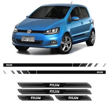 Imagem de Kit Faixa Fox Run 2017 Adesivo Preto + Soleira Protetora - SPORTINOX, 