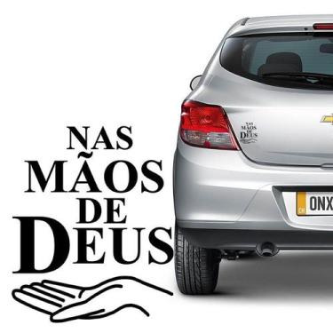 Imagem de Adesivo Nas Mãos De Deus Decorativo Para Carro Notebook - SPORTINOX, V
