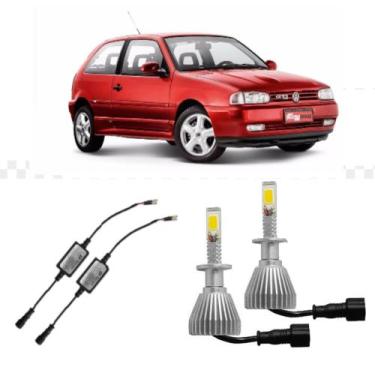 Imagem de Par Lâmpada Super Led H1 Para Gol G2 GTI 1996 até 2000 - Tiger Auto