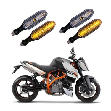 Imagem de KIT 4 Setas Esportivas Pisca de Led Modelo P26 Para Moto KTM SUPER DUK