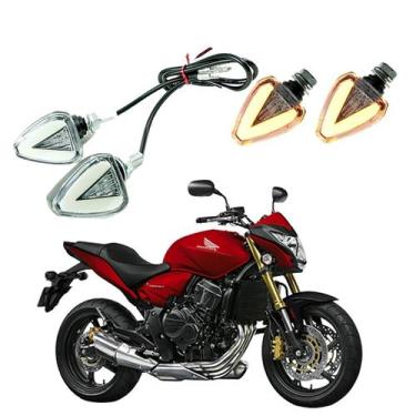 Imagem de KIT 4 Setas Esportiva Pisca de Led Modelo P07 para Moto Honda CB 650F 