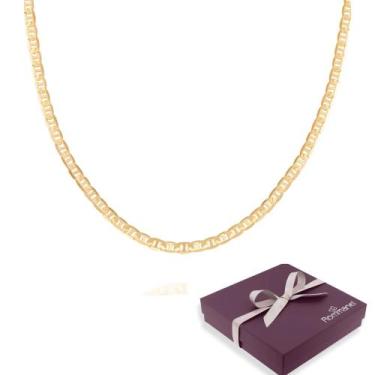 Imagem de Presente Masculino Lindo Cordão Rommanel Banhado A Ouro 18k Diamantado